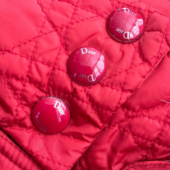 Christian Dior Quilted Renard Trimmed Gilet Womens SZ FR 40 - Picture 12 of 16